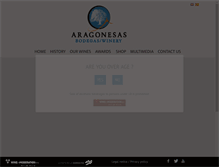 Tablet Screenshot of bodegasaragonesas.com